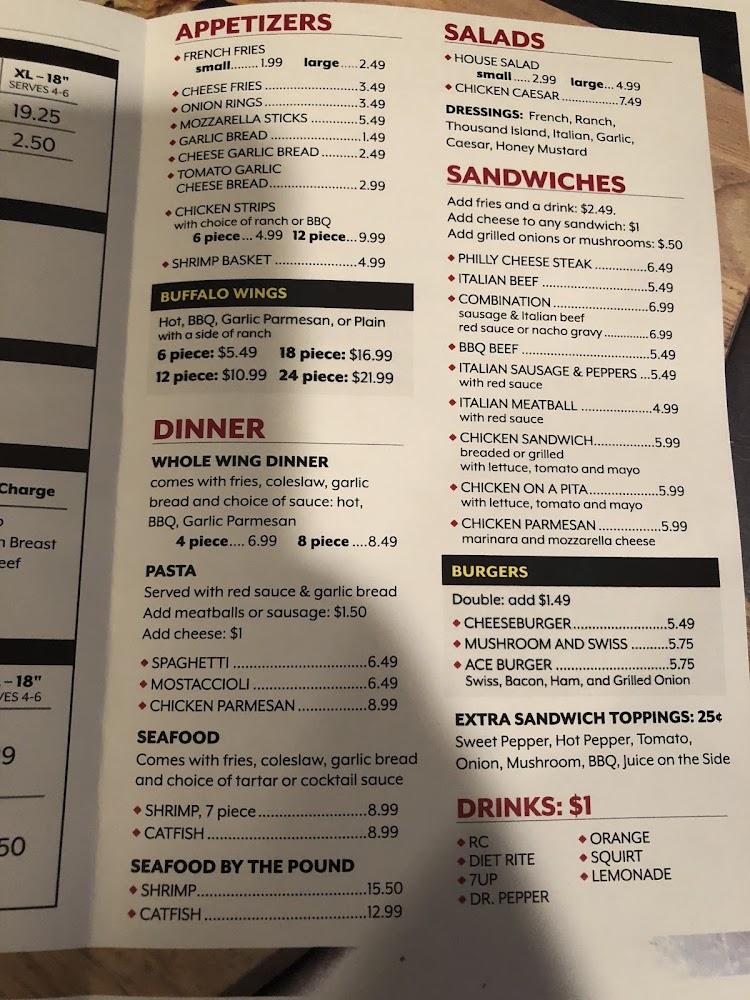 Ace Pizza Menu image 3